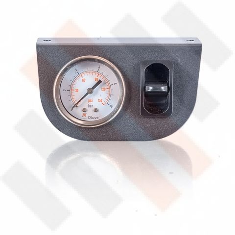 Manometer set Ø 40 mm enkel | Hulpluchtvering Universeel Mat Grijs