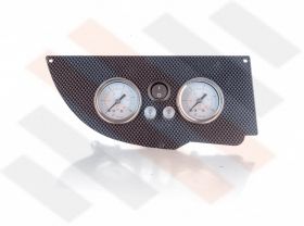 Fiat Ducato | Citroën Jumper | Peugeot Boxer X250 Manometer paneel Ø 40 mm 2-weg Systeem Carbon-Look | Hulpluchtvering