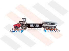 Compressorset Oluve 215 | glanzend zwart Renault Master X62 manometerpaneel met dubbele manometers