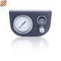 Oluve Manometer Paneel Ø 40 mm 1-weg systeem Carbon-Look met zwarte knop